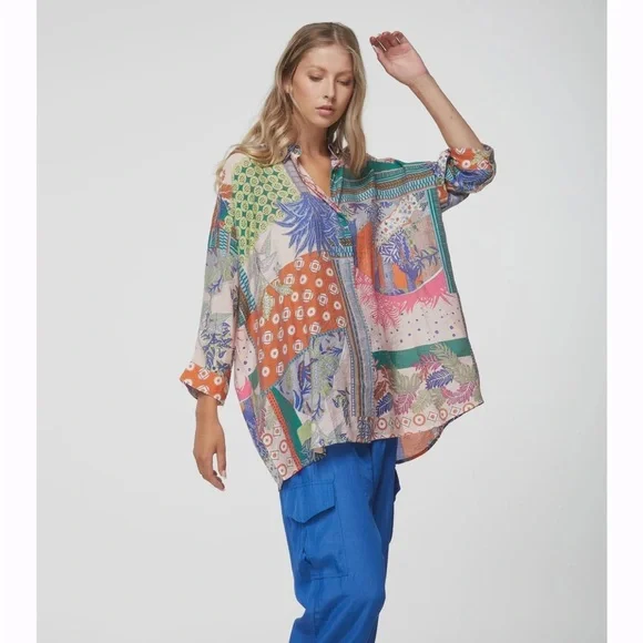 Zaket & Plover Oriental Blossom Blouse - Picture 2 of 8